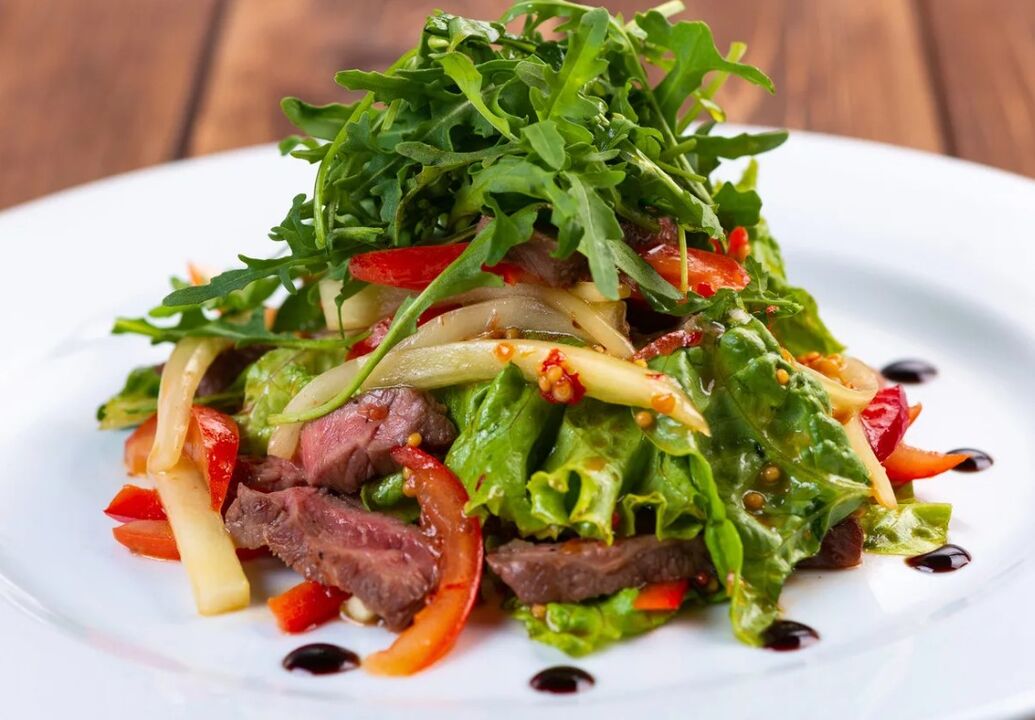 Veal ug utanon nga salad