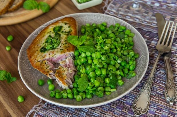 Panihapon uban ang Green Peas
